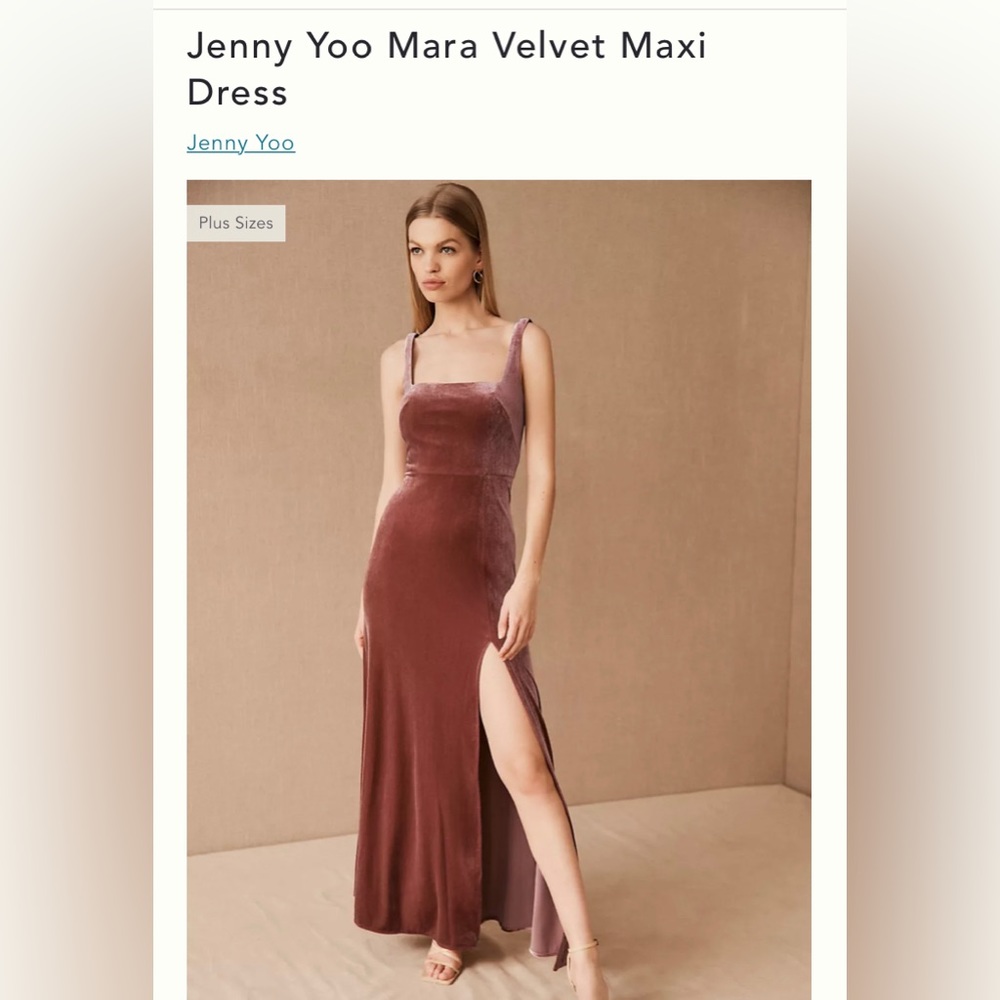 Jenny Yoo Mara Velvet Maxi Dress